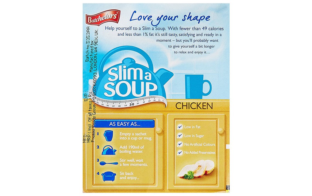 Batchelors Slim a Soup Chicken   Box  50 grams